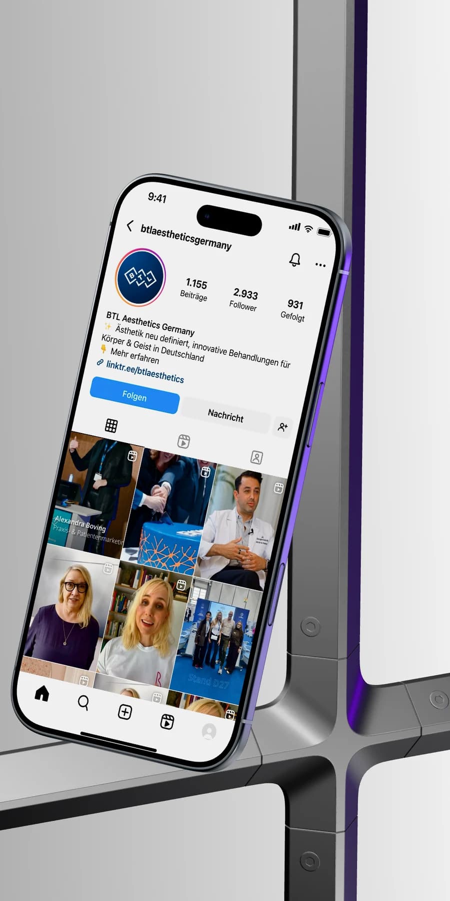 Social Media für BTL Aesthetics